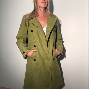 🎉HP🎉 MILLY • Green Lambswool Coat